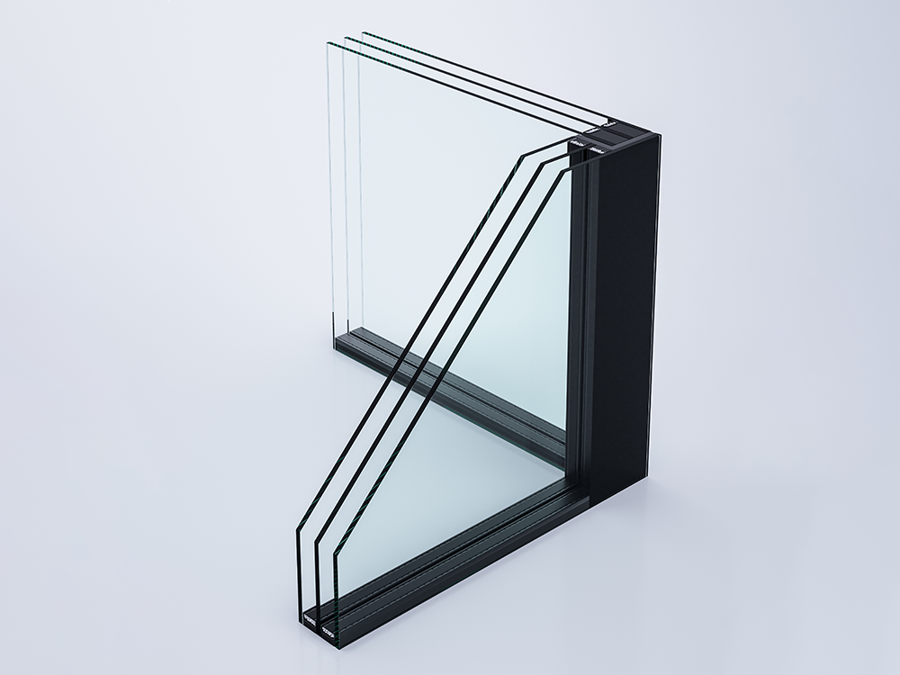 Szyba ze stepem - narożnik Glass Corner