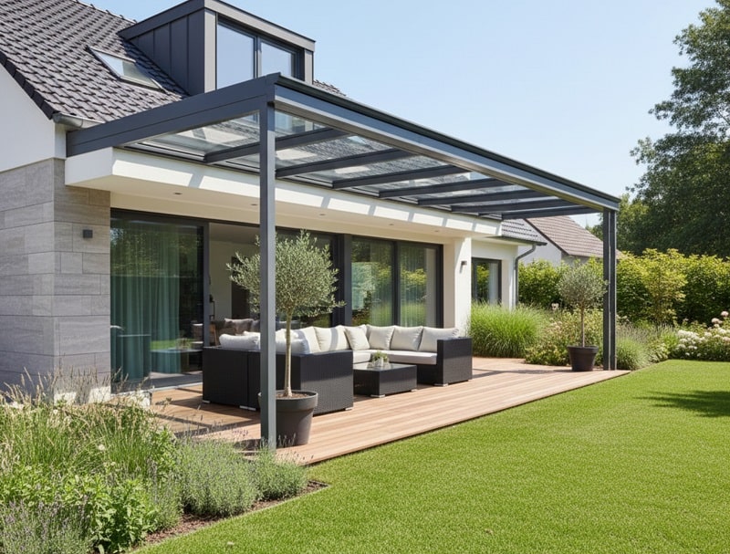Zadaszenie szklane tarasu